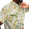 Chemise homme manches courtes à fleurs