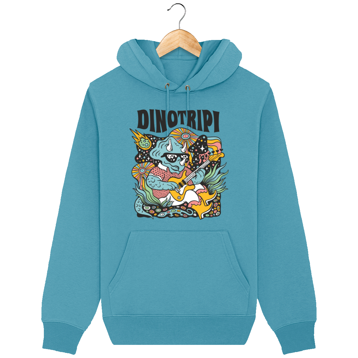 Unisex Hoodie Sweatshirt 350G/M² - "Dino Trippy"