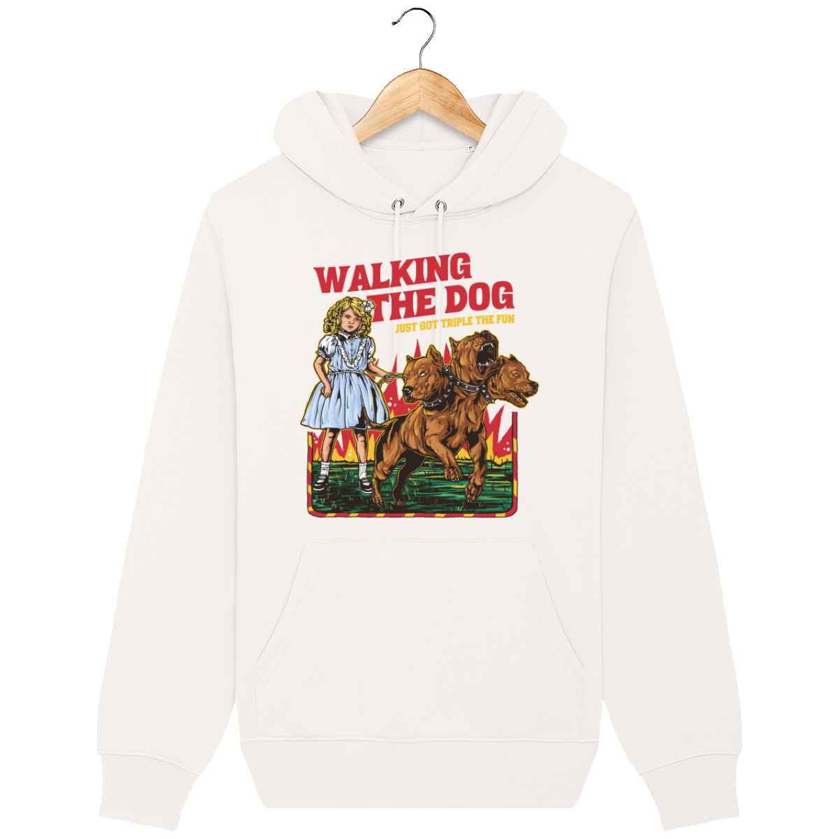 Unisex Hoodie Sweatshirt 350G/M² "WALKING THE DOG"