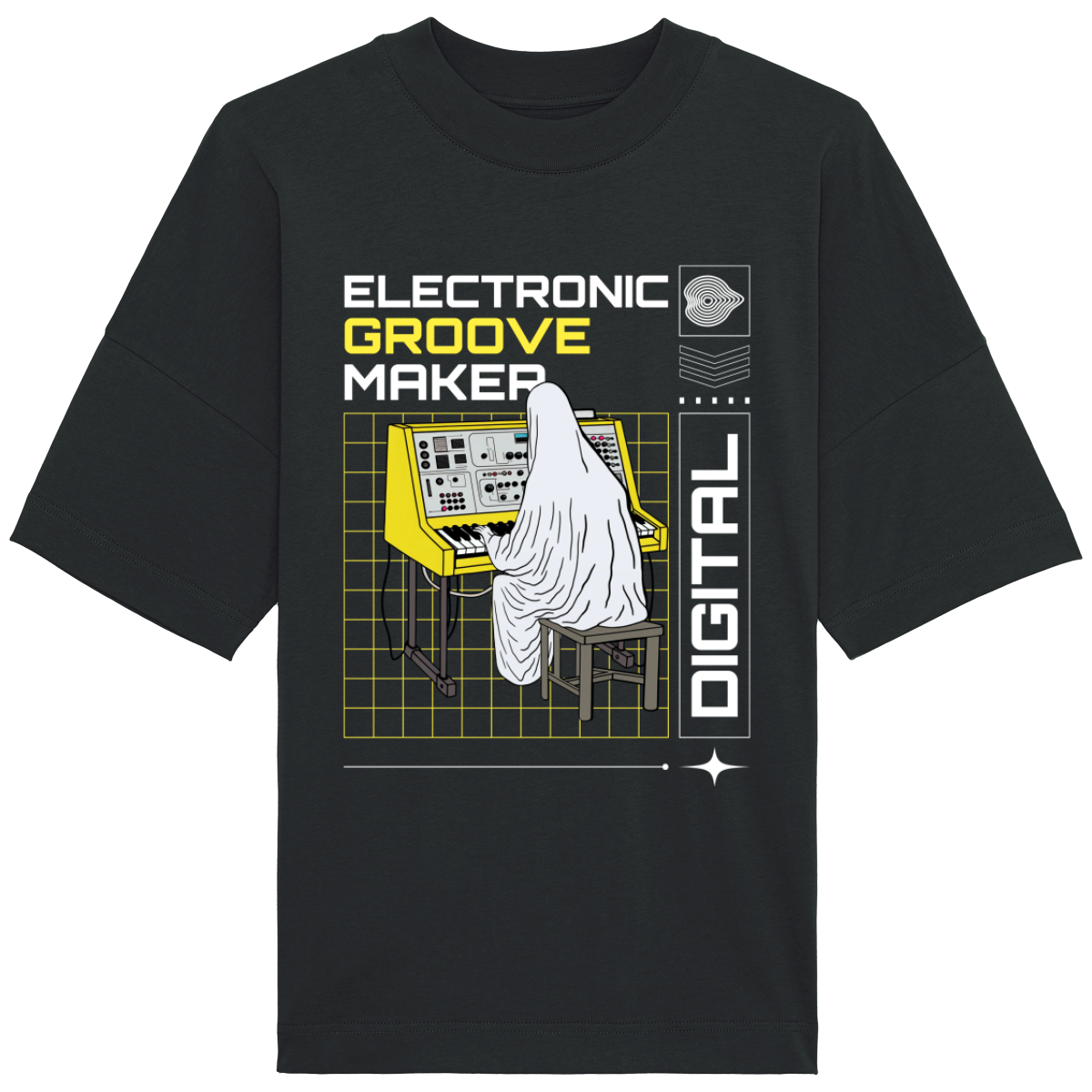 T-Shirt Oversized Col montant Unisexe - Groove Maker