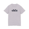 T-shirt femme "Chic" col rond délavé à l'acide - Essentiel de la mode décontractée