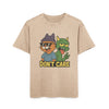T-shirt Acid Washed Oversized - "Don't Care"