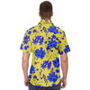 Chemise homme manches courtes à fleurs