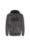 hoodie vintage noir love hate tatoo