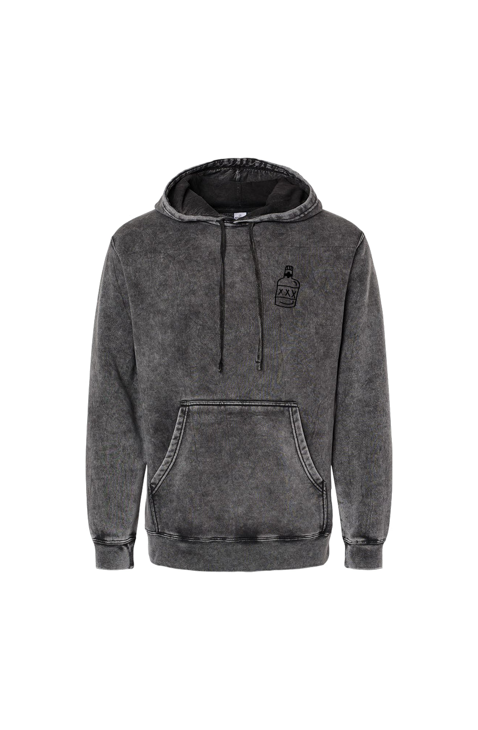 hoodie noir vintage apero
