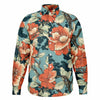 Chemise homme manches longue - Fleurs Hawaïen