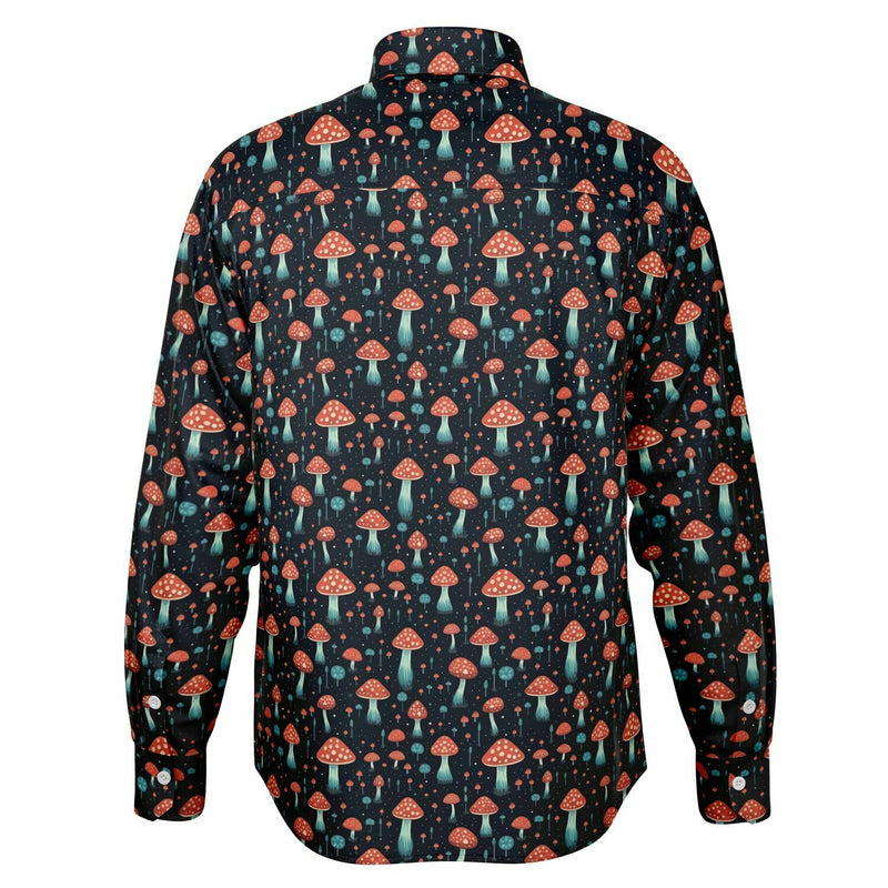 Chemise homme manches longues - Champignons