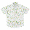 Chemise homme manches courtes à fleurs