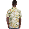 Chemise homme manches courtes à fleurs