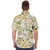 Chemise homme manches courtes à fleurs