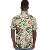 Chemise homme manches courtes à fleurs