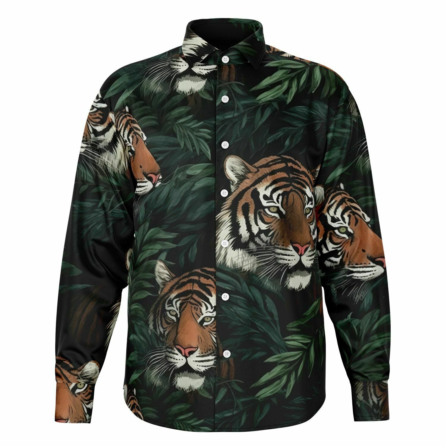Chemise homme manches longues - Tigre