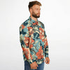 Chemise homme manches longue - Fleurs Hawaïen