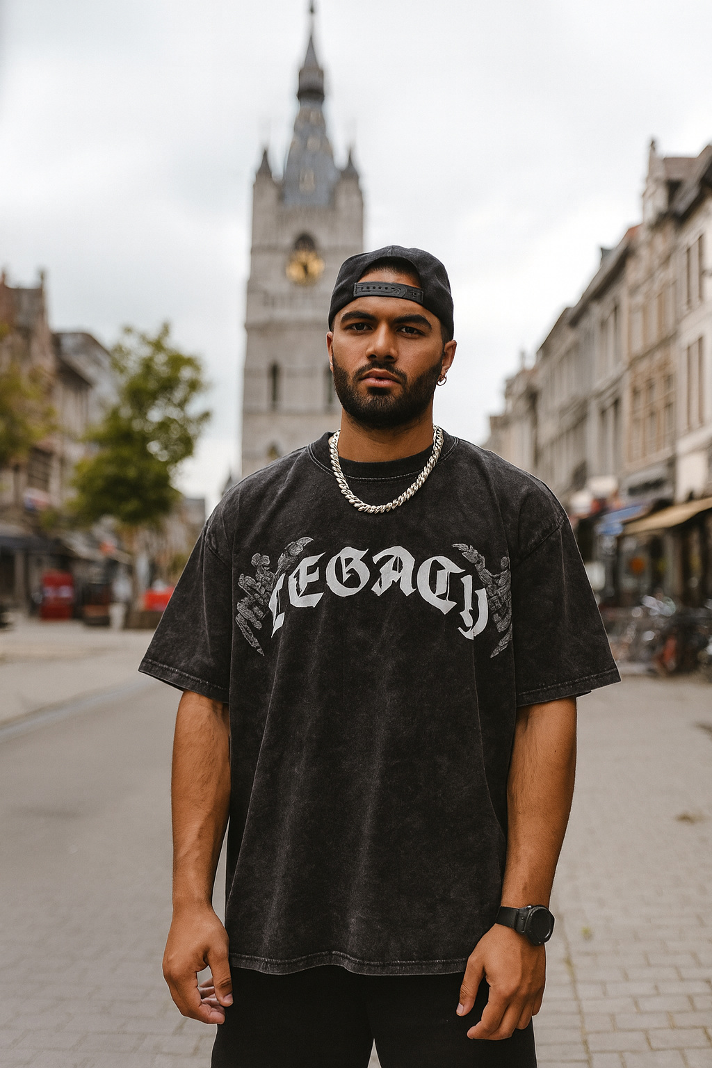 T-shirt LEGACY – Style Oversize Unisexe - 250G
