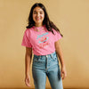 jeune fille portant le t-shirt du fan club de marine de la star academy 2024