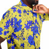 Chemise homme manches courtes à fleurs