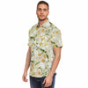 Chemise homme manches courtes à fleurs