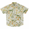 Chemise homme manches courtes à fleurs