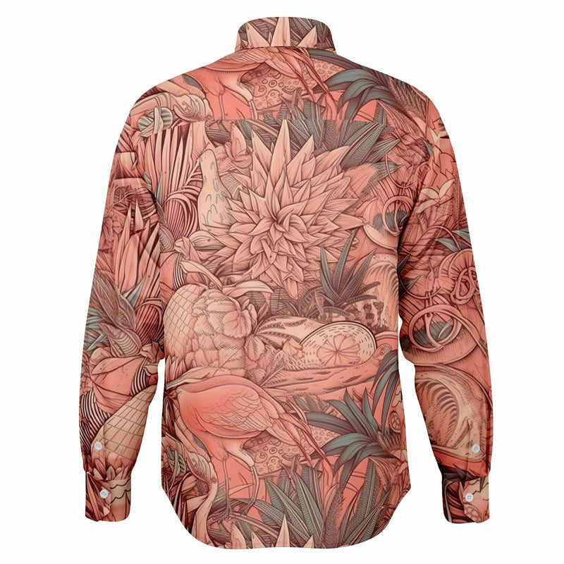 Chemise homme manches longues - Floral pale