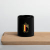 Mug brillant noir - BELGIUM FOOTBALL