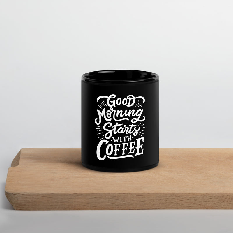 Mug brillant noir - Fan de café