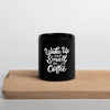 Mug brillant noir - Fan de café