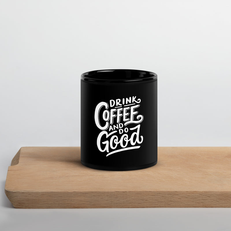 Mug brillant noir - Fan de café