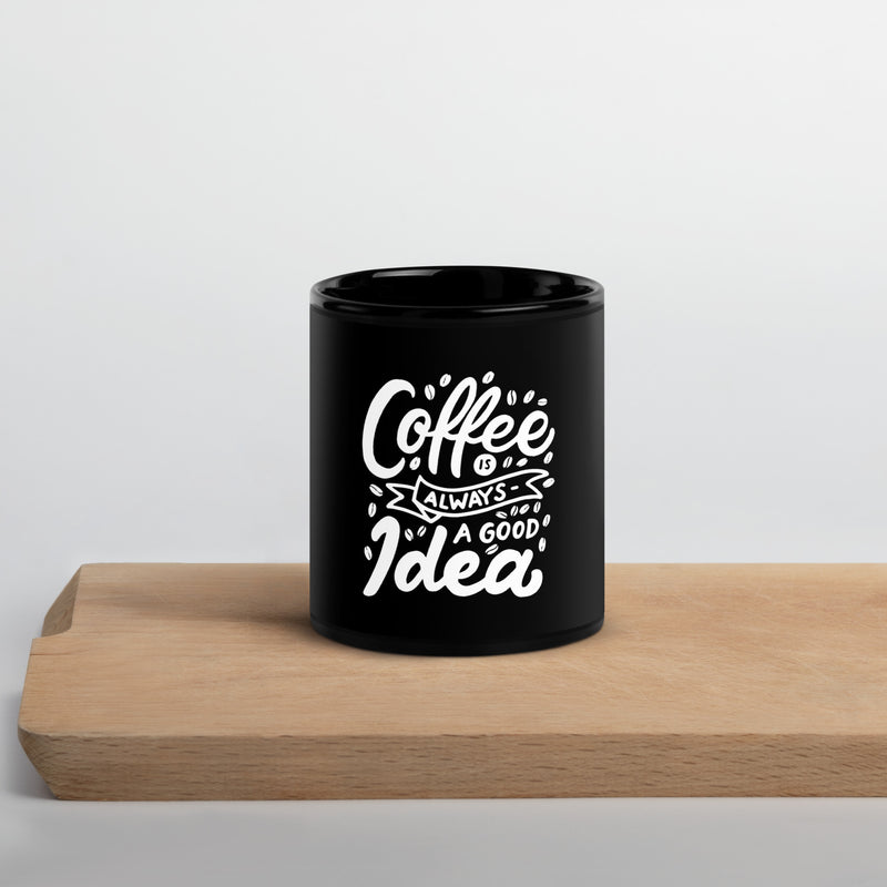 Mug brillant noir - Fan de café