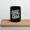 Mug brillant noir - Fan de café