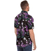 Chemise homme manches courtes à fleurs