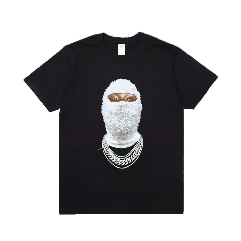 T-shirt 3D à Motif Diamant Masqué