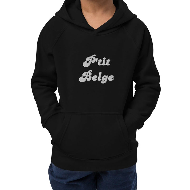 Pull à capuche brodé pour enfants - "P'tit Belge"