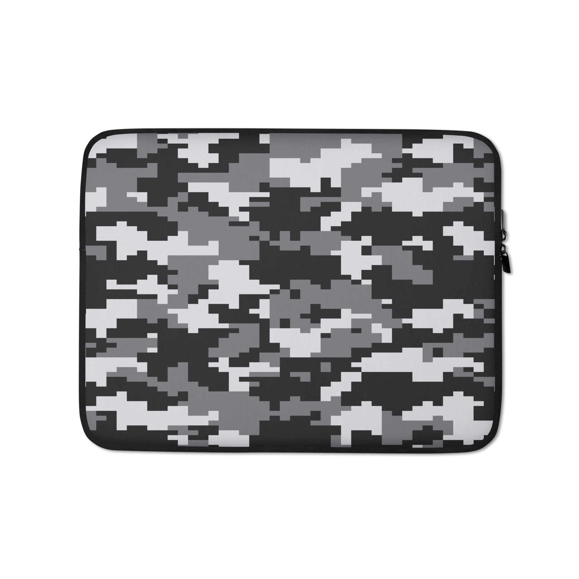 Housse Pour Ordinateur Portable style militaire noir et blanc