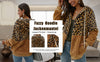 Hoodie polar femme style leopard