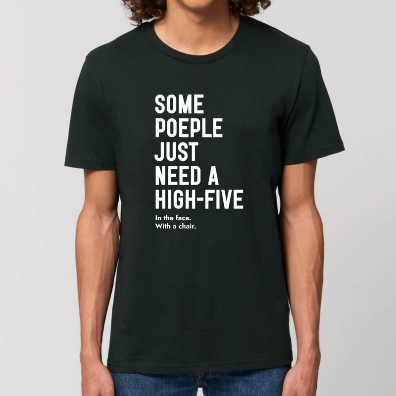 tshirt humour high five