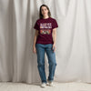 teeshirt femme bordeaux Palestine All eyes on Rafah