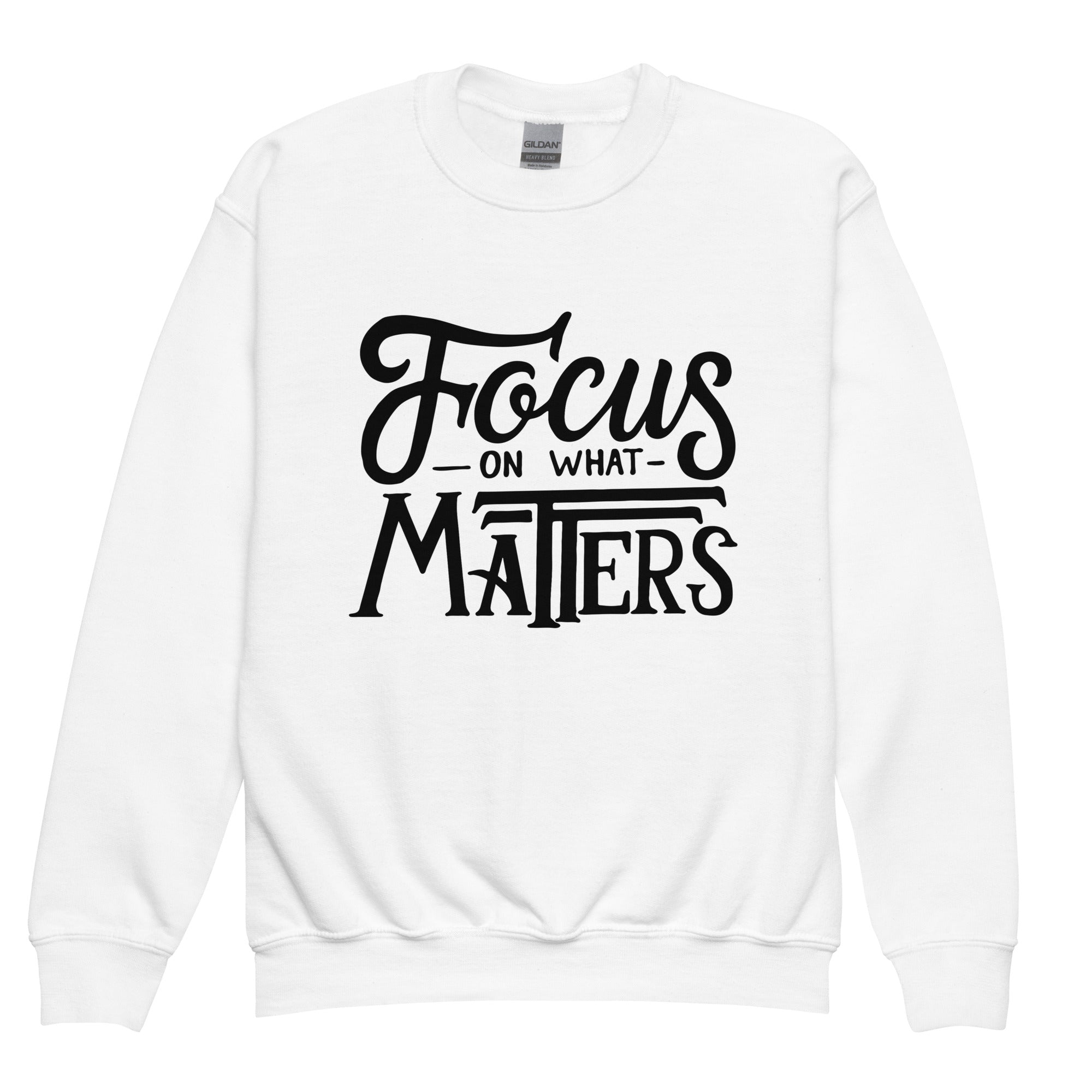 Pull enfant "Focus on what matters"