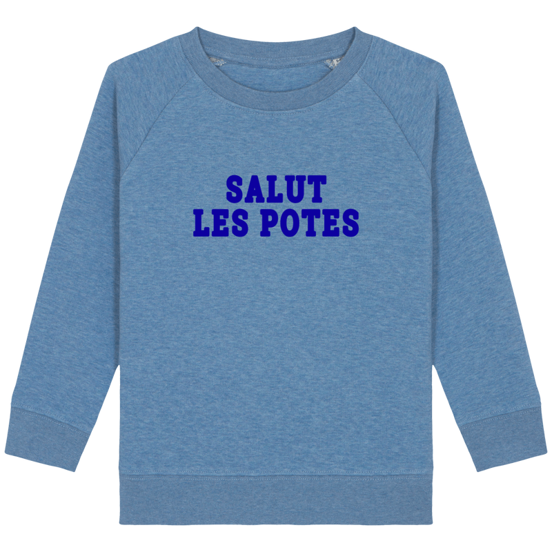 Pull à col rond BIO enfant - SALUT LES POTES