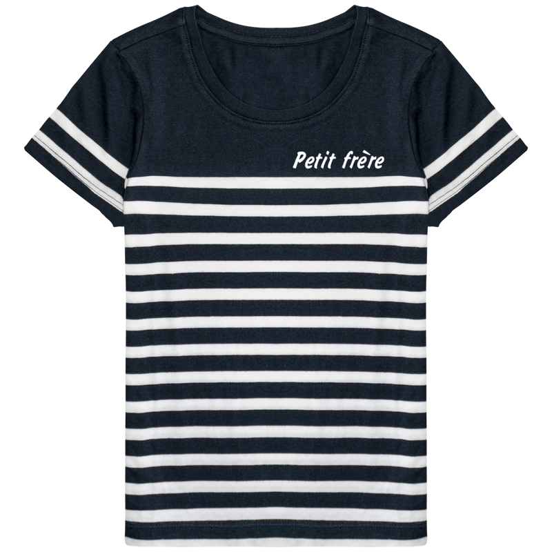 T-shirt Marin col rond Bio enfant - Petit frère