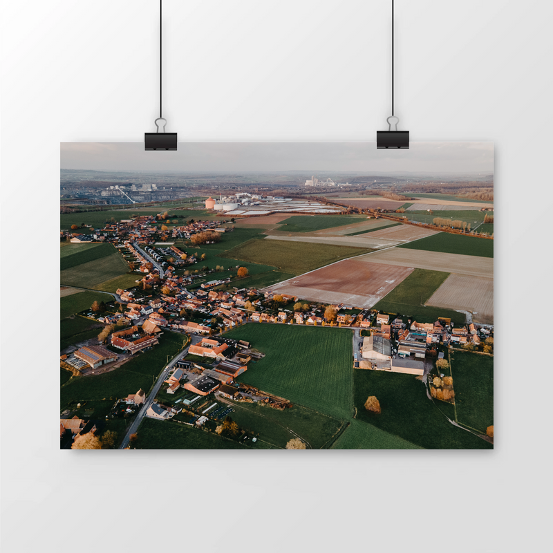 POSTER - Vue en drone de FONTENOY (Dec 2021)