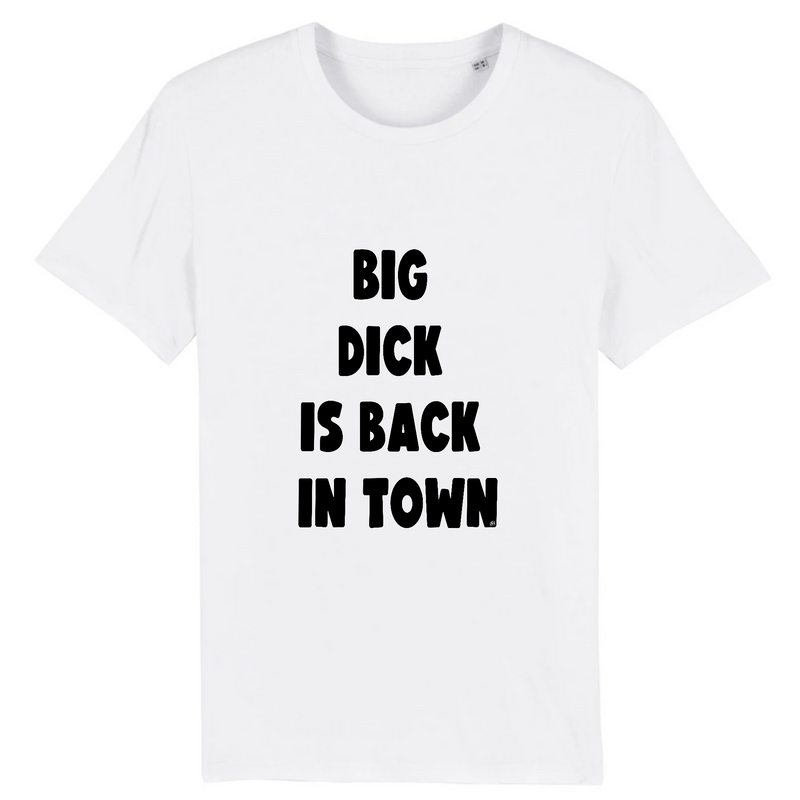 teeshirt humour big dick is back in town