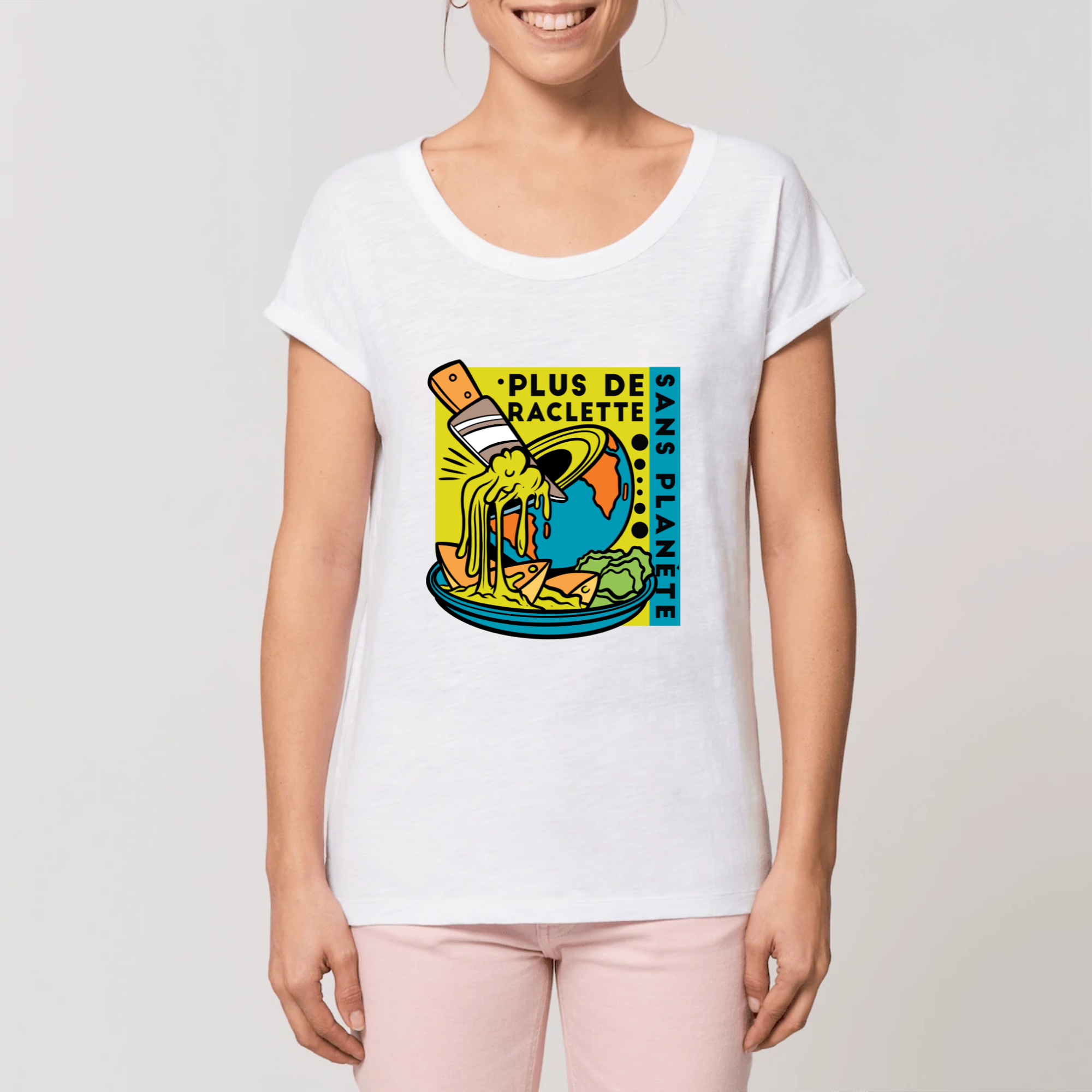 T-Shirt femme - Plus de raclette sans planète