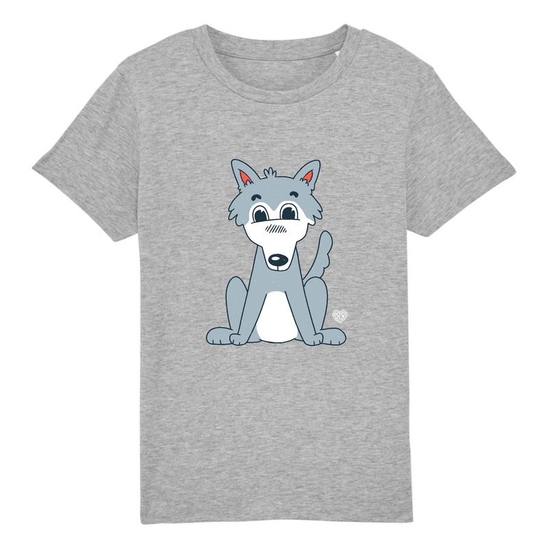 tshirt enfant petit loup mignon