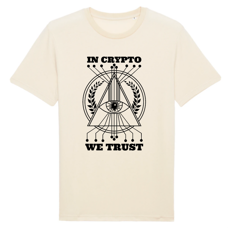 T-shirt - In Crypto We Trust -  from chtmboutique by T-Pop - bitcoin, crypto, HOMMES, money