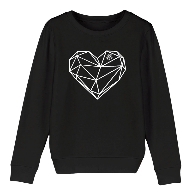 Pull enfant Bio - COEUR ORIGAMI