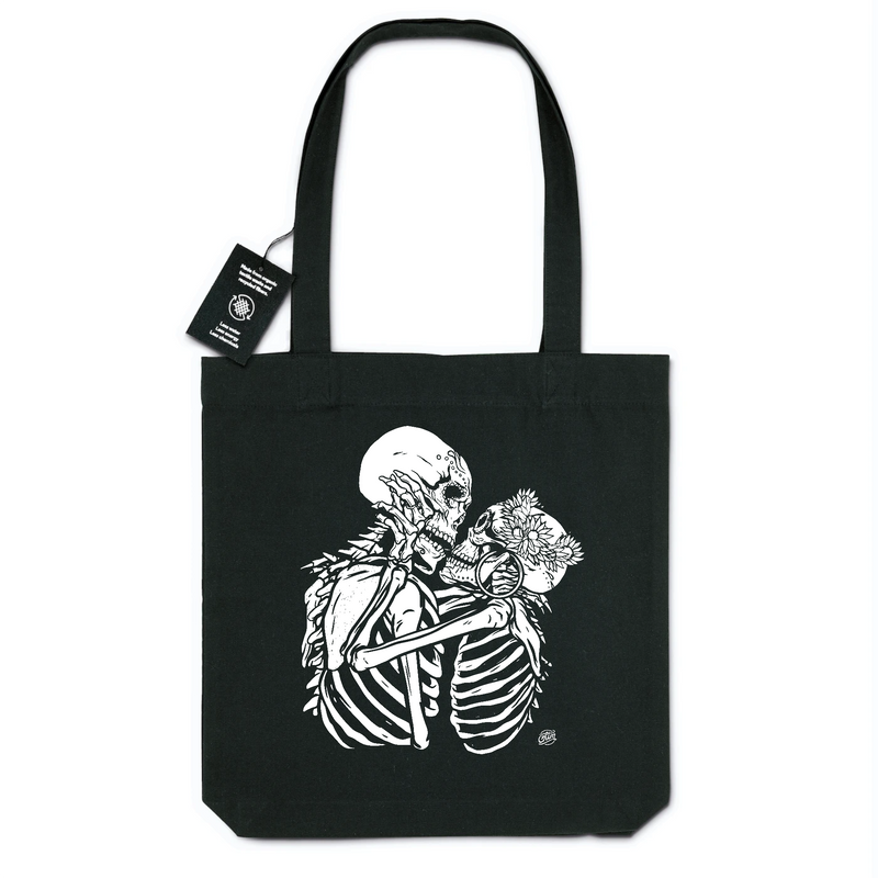 Tote bag 100% Coton recyclé - Skull LoVe