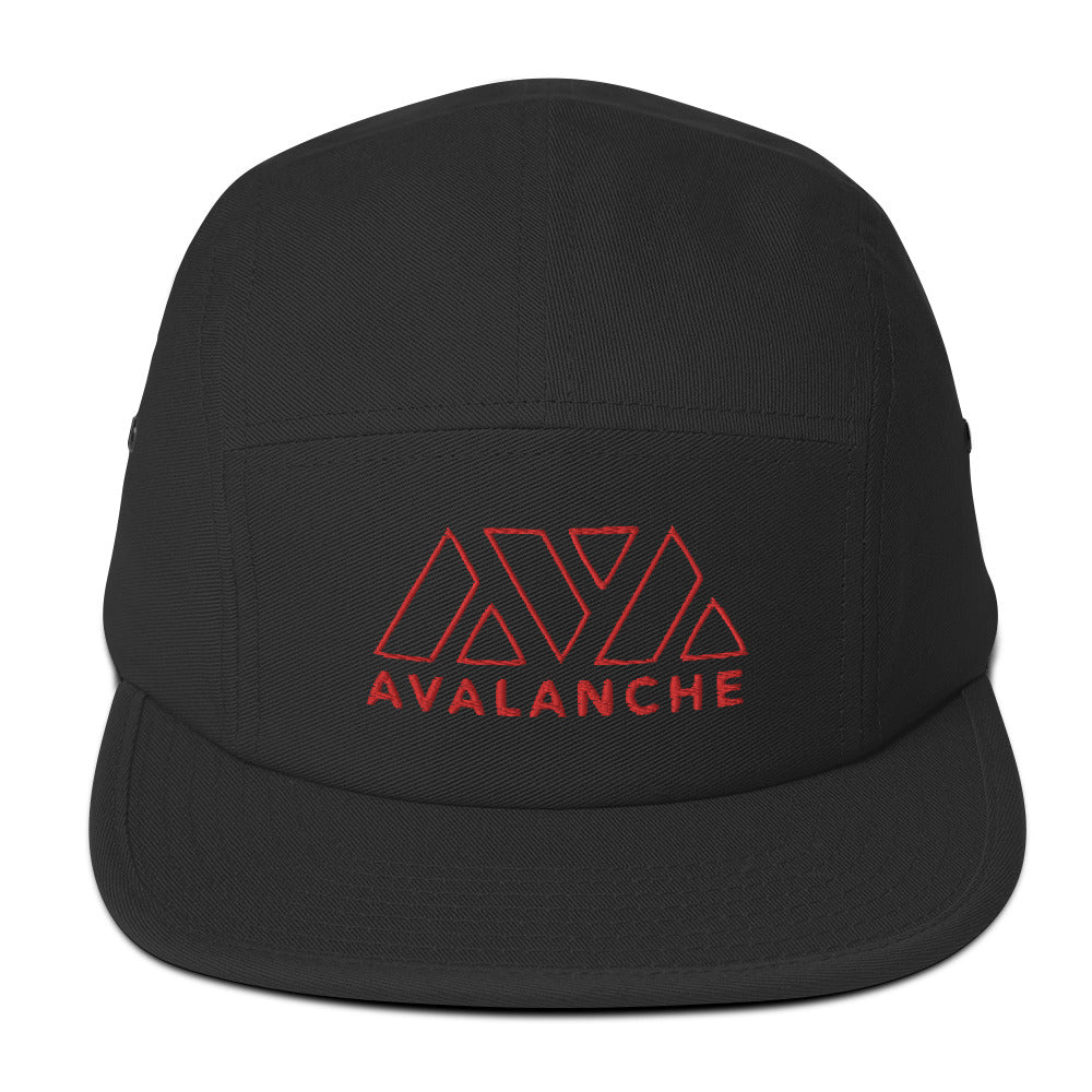 Casquette crypto 5 Pannel - AVAX AVALANCHE -  from chtmboutique by chtmboutique - AVALANCHE, AVAX, CRYPTO, FIVE PANEL