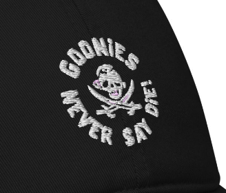 Casquette brodée GOONIES - "NEVER SAY DIE"