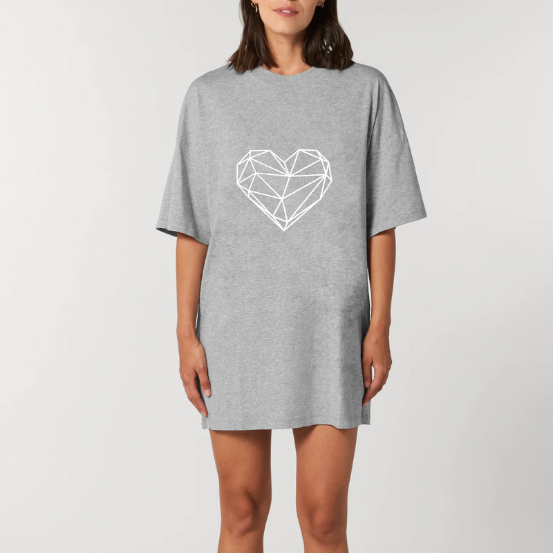 Robe T-shirt Femme - Coeur Origami