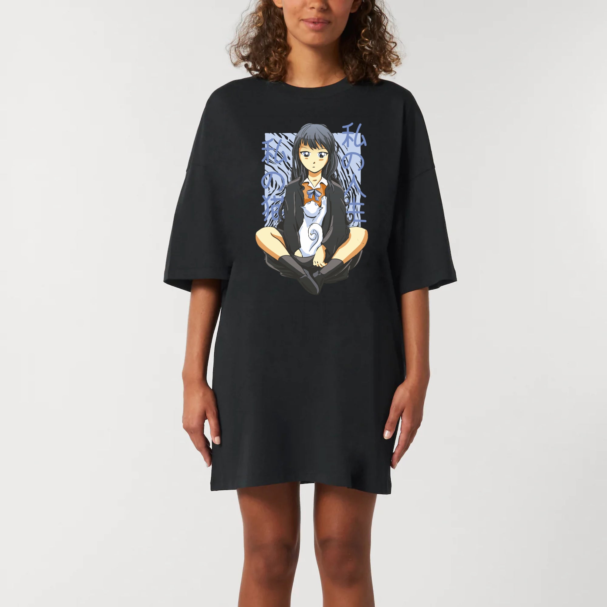 Robe T-shirt Anime Femme 100% Coton BIO
